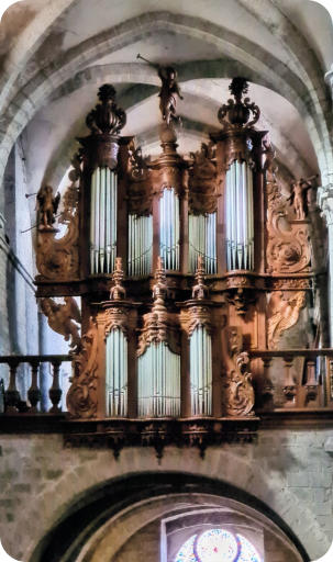 Arbois : église Saint Just, l'orgue