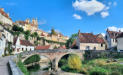 Semur en Auxois : Pont PInard et la ville