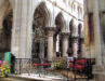 Semur en Auxois : Collégiale Notre Dame : le choeur et les colonnades