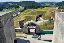 Fort de Joux : partie arrière de la porte d'Honneur