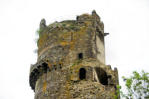 Ruines du château de Tournoël , partie supérieure du donjon