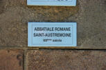 Issoire : panneau Abbatiale Saint Austremoine