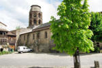 Lavaudieu : le clocher de l'abbaye Saint André