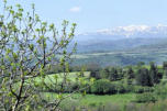 Sur le plateau de Georgovie : vue sur la plaine