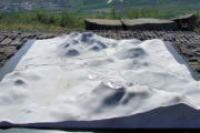 Sur le plateau de Georgovie : maquette du relief