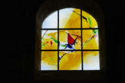 Brioude :la basilique Saint Julien, vitrail 2