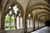 La Chaise dieu : abbaye de la Chaise Dieu, galerie du cloitre