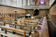 La Chaise dieu : choeur de l'abbaye avec le tombeau du pape Clément VI