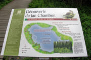 Lac Chambon : plaque d'informations