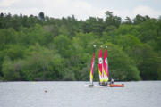 Lac d'Aydat : apprentissage de la  voile