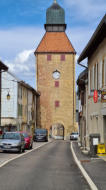 Nozeroy : La tour de l'horloge côté ville