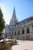 Autun : vue générale de la cathédrale Saint Lazare