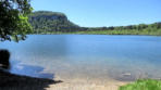 Lac de Bonlieu : couleur bleu des eaux du lac