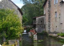 Arlay : système d'alimentation de l' ancien moulin