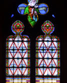 Orgelet : Eglise Notre Dame de l'Assomption, vitraux