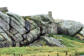Bretagne-Meneham-hameau de Kerlouan-corps de garde coincé par les rochers