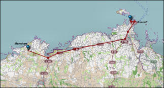 Meneham / Roscoff par la côte