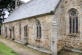 Bretagne-Le Yaudet-façade gauche de l'église Notre Dame du Yaudet