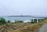 Bretagne-Plouguerneau-cheminà plouguerneau et ilôt noyé dans la brume