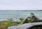 Bretagne-Plouguerneau-chemin côtier avec vue sur l'océan