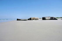 Plage de Kerguellec - blockaus sur la plage