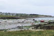 Bretagne-Lampaul Plouarzel-bateaux au mouillage-marée basse