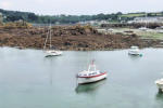 Bretagne-Primel Trégastel-bateaux de plaisance au mouillage