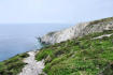 Bretagne-cap de la chèvre_falaises s'enfoncant dans l'océan