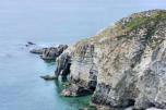 Bretagne-cap de la chèvre-l'à pic des falaises