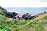 Bretagne-pointe Saint Mathieu-descente à l'océan