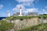 Bretagne-pointe Saint Mathieu-le phare-l'abbaye et la chapelle Notre Dame de Grâce