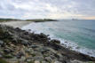 Bretagne-Lampaul Plouarzel-littoral avec rochers,plage et océan