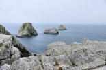 Bretagne-pointe de Pen'hir-les tas de Pois