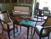 Cheverny : le château, mobiliers de la bibliothèque