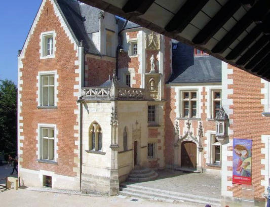 Château du Clos Lucé : l'aile gauche