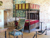 château du clos Lucé : chambre de Marguerite de Navarre