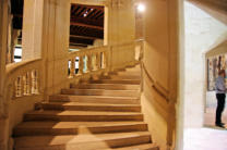 Chambord : le château, l'escalier à double vis