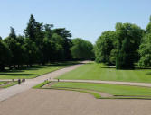 Cheverny : le château; le parc arboré