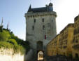 Chinon : le château, la tour de l'horloge