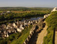 Chinon : vue sur Chinon depuis le château