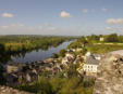 Chinon : vue sur Chinon depuis le château