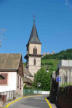 Ribeauvillé-église Saint Grégoire en arrière plan