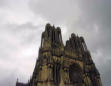 Reims : la cathédrale-détails extérieur de la construction vue3