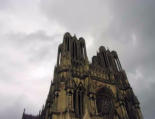 Reims : la cathédrale-détails extérieur de la construction vue3