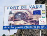 Fort de Vaux : panneau informateur