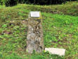 Fleury Devant Douaumont : pierre symbolisant l'emplacement d'une maison