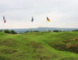 Douaumont : le fort-drapeaux Français,Allemand, Européen, signe de réconcilliation