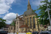 Thann-vue générale de la Collégiale Saint-Thiebaut