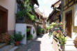 Eguisheim-rue pavée-maisons colorées 10