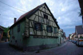 Turckheim-maison à pans de bois verte